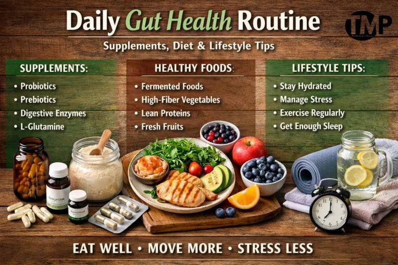 Daily Gut Health Routine: Supplements, Diet, and Lifestyle Tips