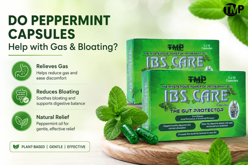 Do peppermint capsules help with gas and bloating?