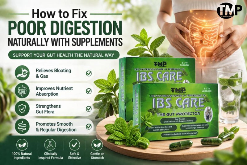 How to Fix Poor Digestion Naturally with Supplements