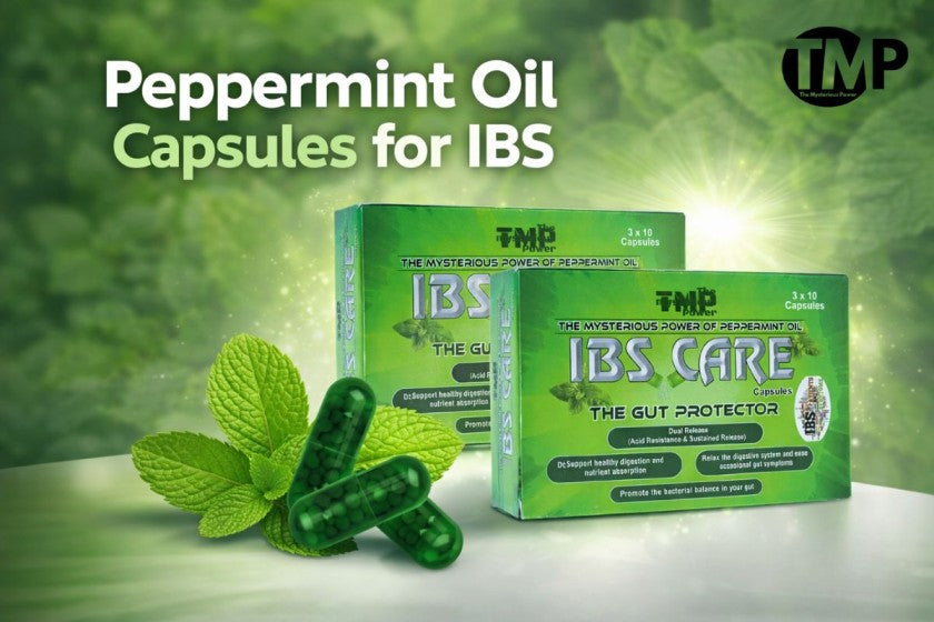 Peppermint oil capsules for ibs