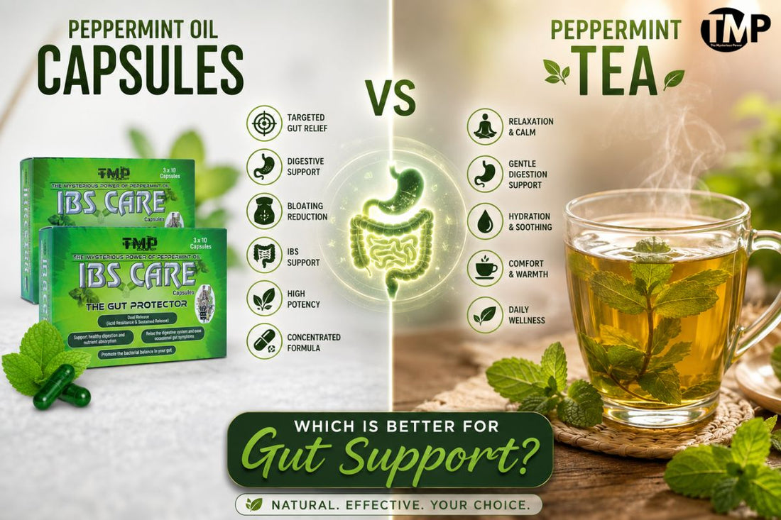 Peppermint Oil Capsules vs Peppermint Tea: Which Is Better for Gut Support