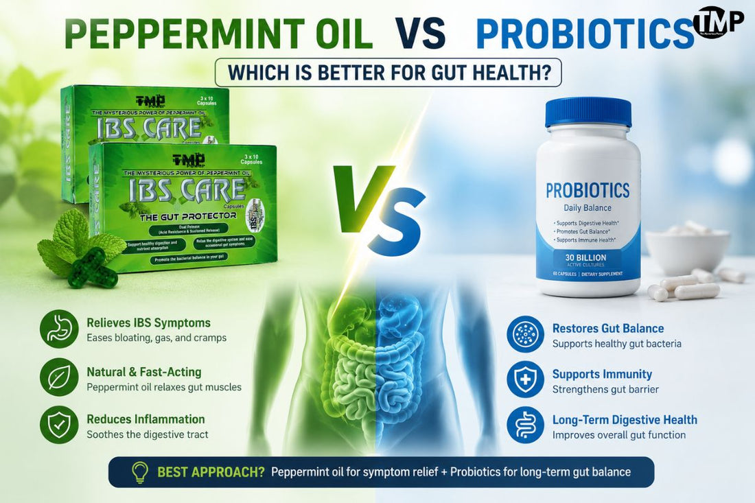 Peppermint Oil vs Probiotics: Which is Better for Gut Health