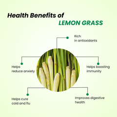 Organic Lemongrass Tea 200g, Pack of 2