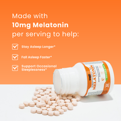 Melatonin Chewable Tablets 10mg, Sleep